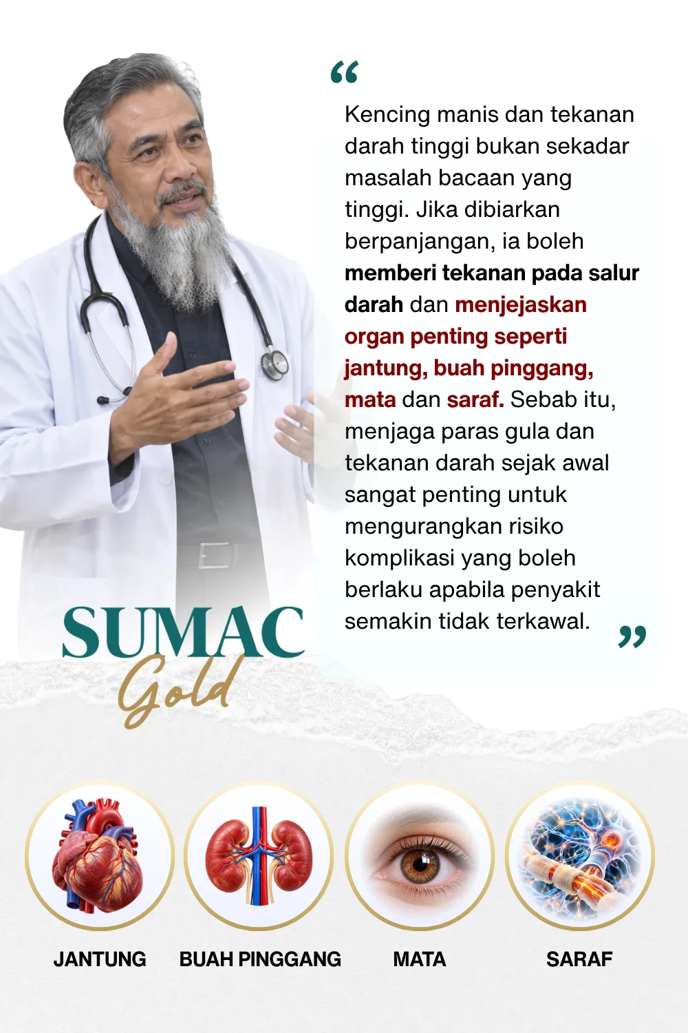 Pesanan doktor tentang gula dan tekanan darah